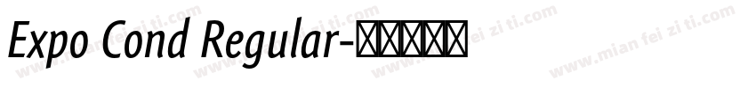 Expo Cond Regular字体转换